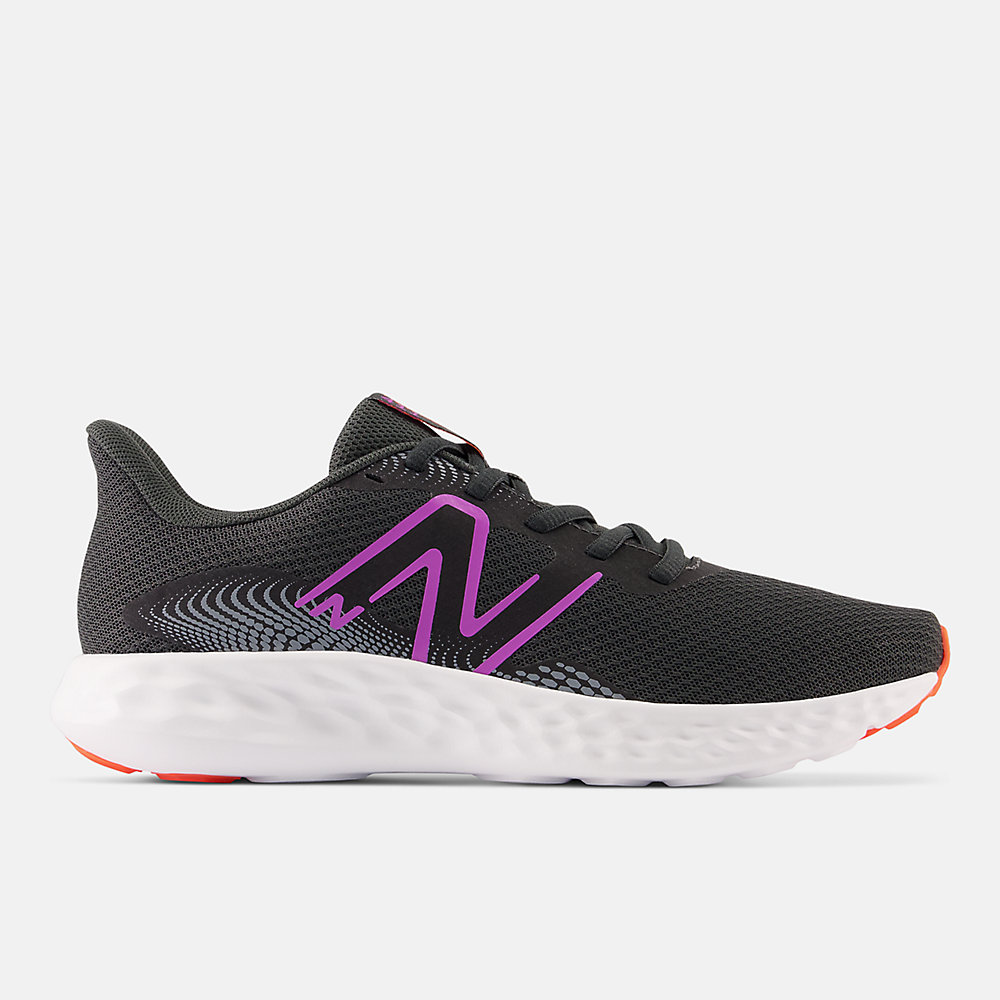 New Balance 411v3 Shoes Blacktop with Cosmic Rose and Orbit Pink